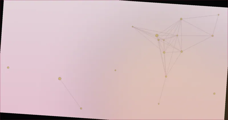 Amber constellation pattern suggesting a garment shape repeated across generations