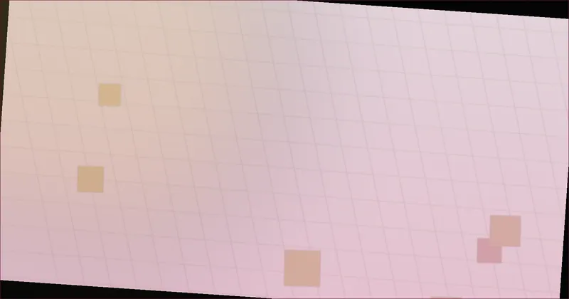 Amber grid pattern suggesting a hemline measured and adjusted precisely
