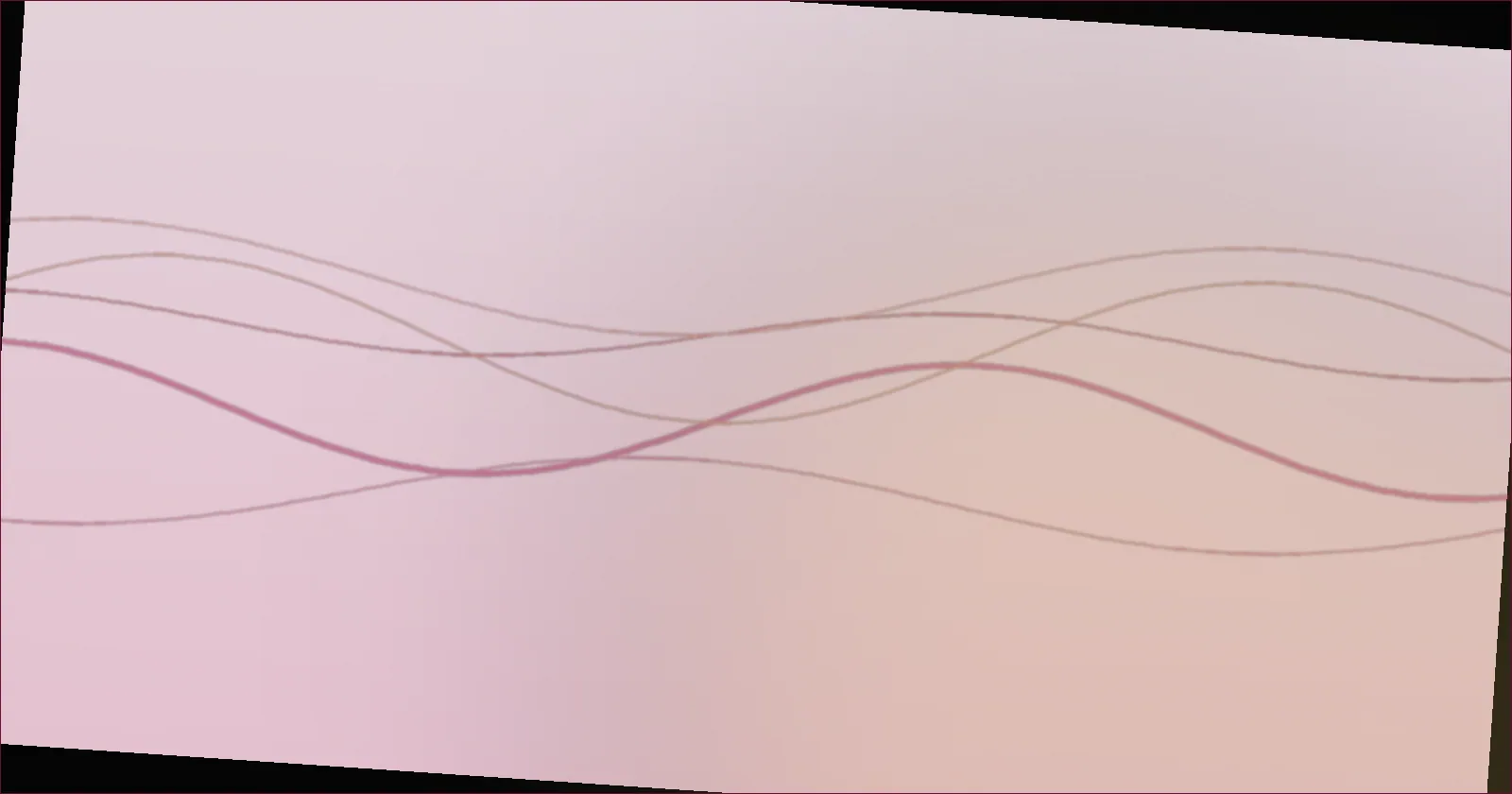 Deep rose wave pattern suggesting a template message adjusted by hand
